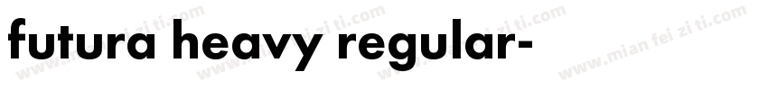 futura heavy regular字体转换